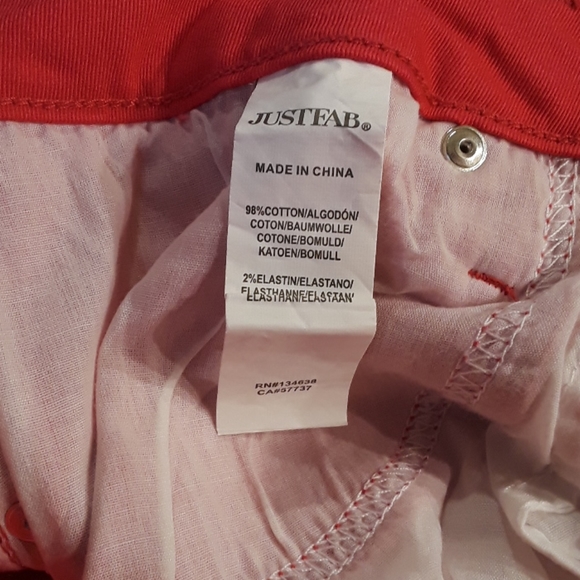 🆕️JustFab Ankle Jeans. Women's Plus Size: Waist 22Wx24 Inseam - Picture 6 of 8